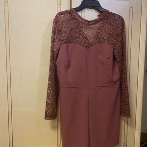 Thalia Sodi Mock-Neck Illusion Romper Size 12